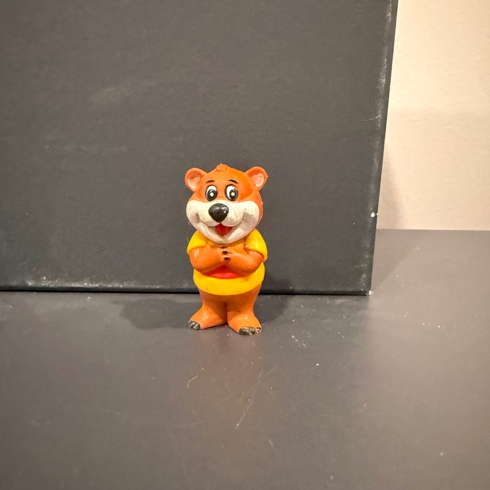 Cute Orange Bear Figurine Adorable Collectible‎ Toy